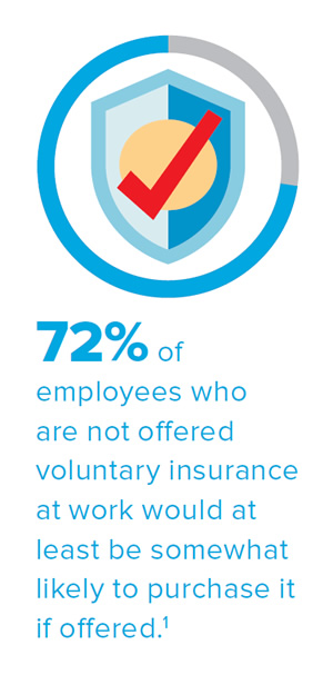 Logo for employees who are not offered voluntary insurance