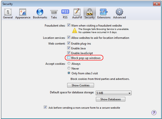 browser screen shot